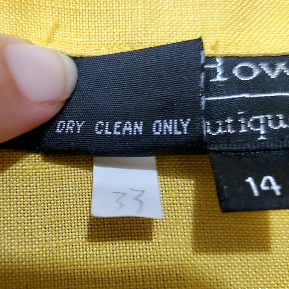 Cynthia Howie for Maggy Boutique Women's Linen Blend Jacket Size 14 Embroidered - Picture 5 of 6